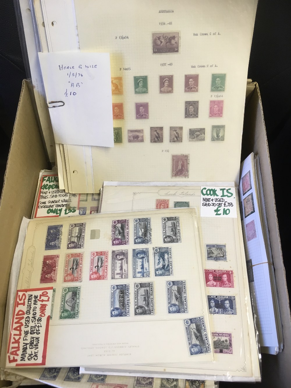 STAMPS : BRITISH EMPIRE on pages and part collections some better stamps noted, - Image 2 of 4