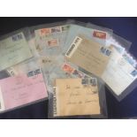 STAMPS POSTAL HISTORY : VIETNAM, selection of covers flight covers carried from Saigon to Paris (4),