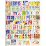 ROMANIA STAMPS : Stockbook with mint & used with many sets with issues ranging from early issues