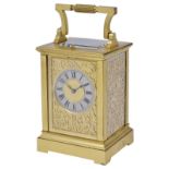 A GILT-BRASS CARRIAGE CLOCK, GAY, LAMAILLE & CO. OF PARIS AND LONDON, CIRCA 1880 French eight day