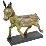 A COPPER GILT FIGURE OF A HORSE, TIBET, 18TH/19TH CENTURY probably from a Buddhist altar piece,