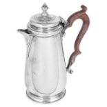 A SILVER HOT WATER JUG, JAY, RICHARD ATTENBOROUGH CO. LTD., CHESTER, 1929, RETAILED BY JAY'S, OXFORD