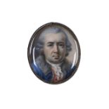 A PORTRAIT MINIATURE PROBABLY OF SIR RICHARD LYTTLETON, CONTINENTAL, PROBABLY ITALIAN SCHOOL,