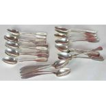 i) A Set of 12 Russian 84 Silver Tea Spoons