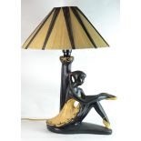 A George Barsony, Black Lady Ballerina Lamp