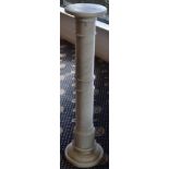 Alabaster Turned Pedestal Stand