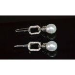 18ct White Gold ?Kailis?? South Sea Pearl Earrings