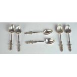 J. A. Linton, Set of 6 Sterling Silver Coffee Spoons