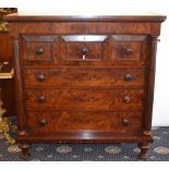 A Continental Mahogany, Turned Column, Chest