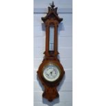 An Oak Banjo Style Wall Barometer