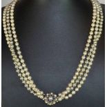 Akoya Three Strand Pearl Necklace