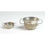 i) A Queen Anne Style Silver Two Handle Cup