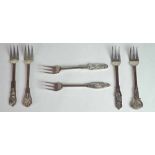 J. A. Linton, Collection of 6 Sterling Silver Cake
