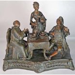 A Victorian Style, Spelter Figure Group