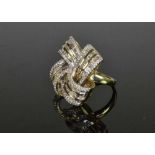 14ct Yellow Gold & Diamond Dress Ring