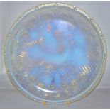 A French Art Deco Opalescent Glass Charger