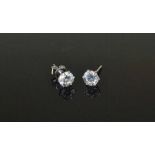 A Pair of Diamond Stud Earrings