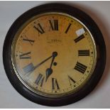 A Mahogany Wall Clock Marked Levinson with