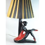 A George Barsony, Black Lady Ballerina Lamp