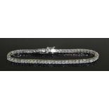 18ct White Gold Diamond Tennis Bracelet