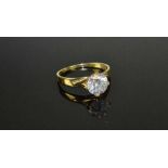 18ct Yellow Gold 1.8ct Solitaire Diamond Ring