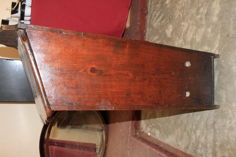 A 19th Century country elm bread box. 39" high - Image 6 of 8