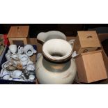 A box of china and sundries