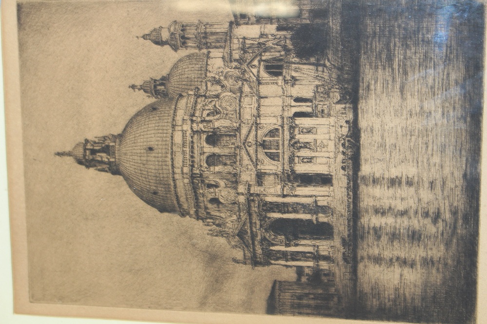 MORTIMER MENPES. A signed etching. Santa Maria del la Salute, Venice - Image 7 of 7