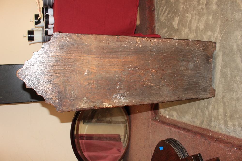 A 19th Century country elm bread box. 39" high - Image 7 of 8