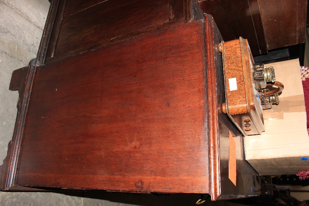 A George III mahogany chest, the moulded top over two short and three long drawers on bracket feet. - Image 2 of 4