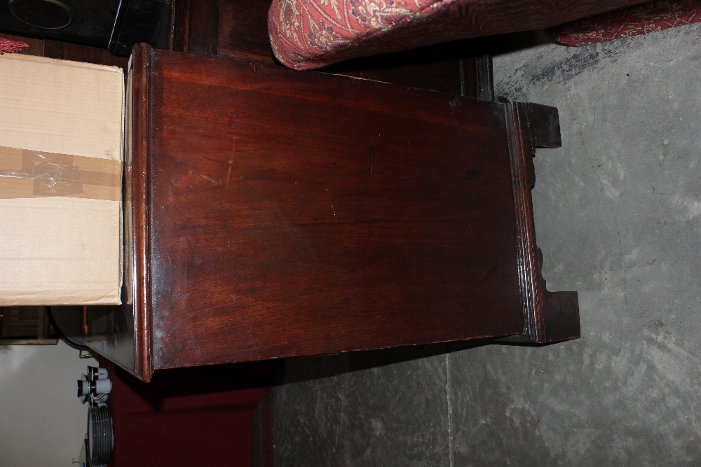 A George III mahogany chest, the moulded top over two short and three long drawers on bracket feet. - Image 3 of 4