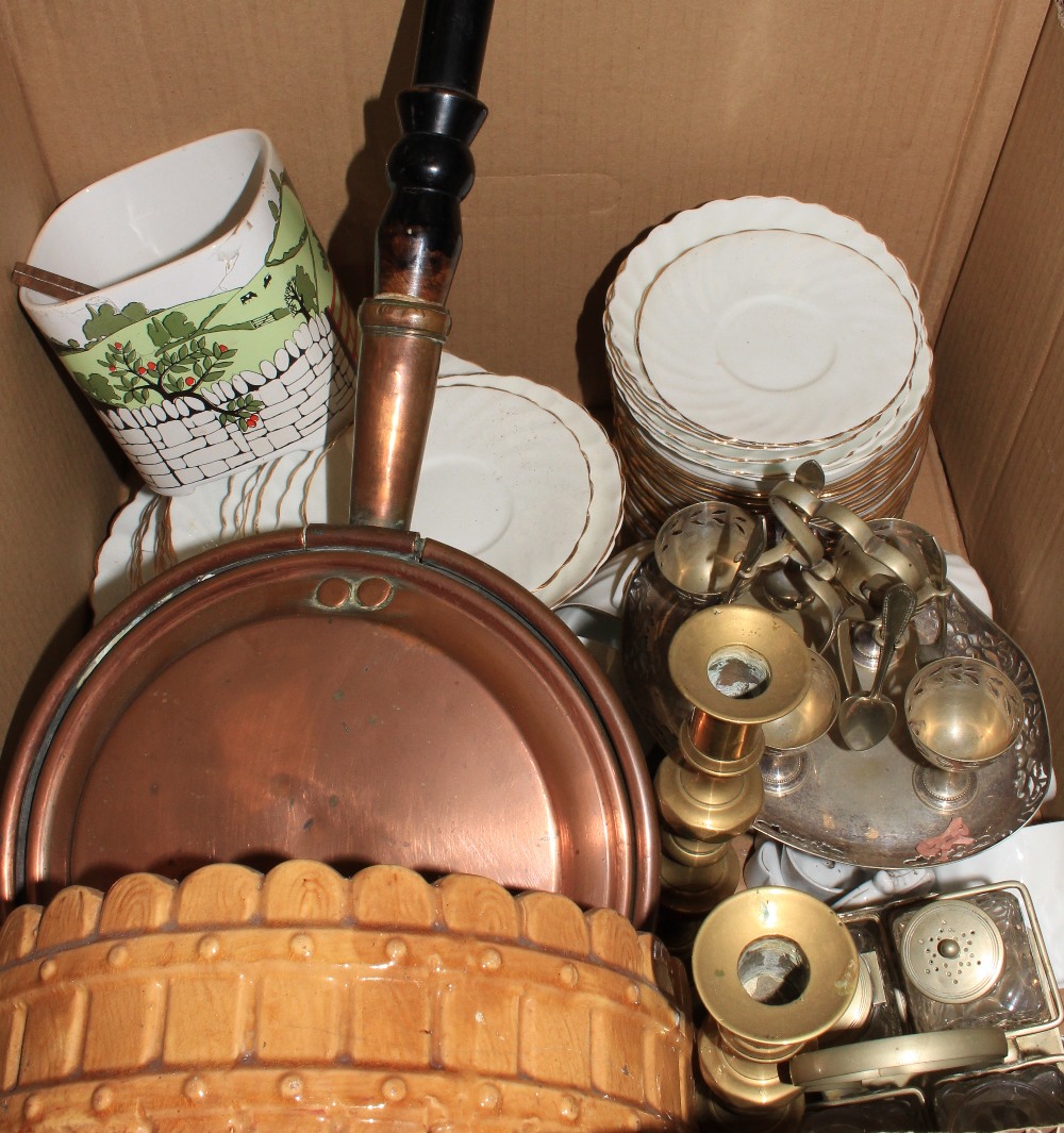 A box of china and sundries