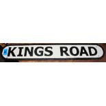A metal 'Kings Road' sign