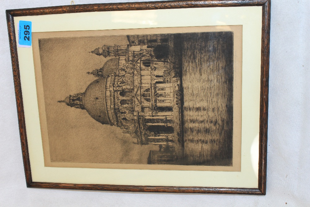 MORTIMER MENPES. A signed etching. Santa Maria del la Salute, Venice - Image 6 of 7