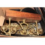 A box of horse brasses