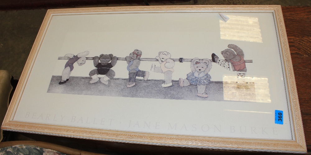 A framed nursery print
