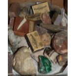 A collection of geological specimens