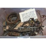 A box of WW2 Dornier aeroplane parts, unearthed near St. George's Hill Weybridge. (The plane had