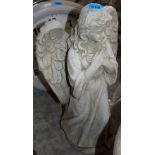 A statuary angel figure