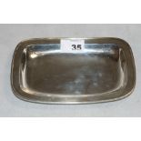 A sterling silver oblong silver dish, marked for Tiffany & Co. 20th Century. 7 ¼" wide. 5ozs 10dwts