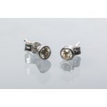 PAIR OF DIAMOND STUD EARRINGS