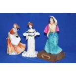 TWO ROYAL DOULTON FIGURES 
comprising of 'Grace Darling HN5089, with certificate,