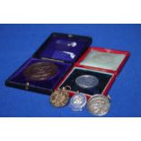LOT OF SILVER AND BRONZE MEDALS
including a S&DMC Motorcycling medal withour engraving,