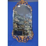 GILT FRAMED MIRROR
with bevelled glass