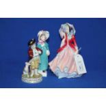 GROUP OF FOUR CERAMIC FIGURES
including a Paragon figure of 'Lady Patricia',