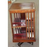 INLAID REVOLVING BOOKCASE,