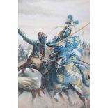 GOOD COLLECTION OF FRAMED SCOTTISH MILITARY PRINTS
including depictions of the Battle of