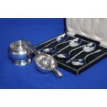 CANTEEN OF CUTLERY, SILVER PLATED APOSTLE SPOONS,