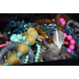 LOT OF COSTUME JEWELLERY
including necklaces, beads, bangles,