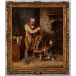 ERSKINE NICOL RSA ARA (SCOTTISH 1825 - 1904),
THE REHEARSAL - TUNING THE FIDDLE
oil on canvas,